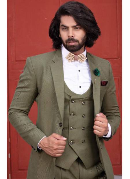 VJV SUIT Designer Stylish Festive Party Wear Mens Suiting Polyster And Viscose Heavy Mens Wear Collection
